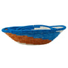 African Rwanda Baskets Home & Wall Decor-Set/3 Blue MIXED DESIGNS/COLORS