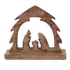 Mango Wood Tabletop Cutwork Nativity