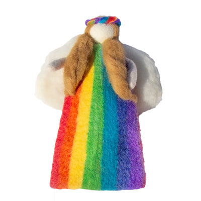 Rainbow Felt Angel Tree Topper