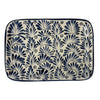 Mexican Ceramic Small Serving Platter Blue Plumeado