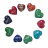 10-Pack - Multi Color Inspirational Mixed Word Hearts (3cm)