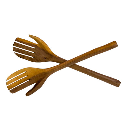 Olive Wood Serving Set, Medium Helping Hands