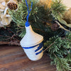 Rwanda Woven Basket Shaped Ornaments - Blue (SINGLE UNIT)