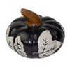 Soapstone Black Pumpkin Decor