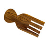 Four Prong Olive Wood Serving Set