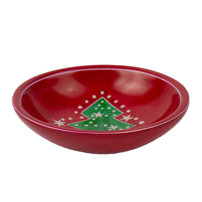 Soapstone Christmas Tree Carved Dish