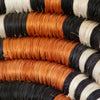 African Rwanda Baskets Home & Wall Decor-Set/3 Orange Burst