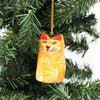 Handpainted Ornament Cat Figurine - Pack of 3