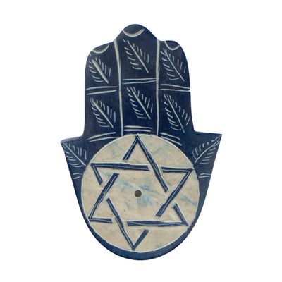 Handcarved Soapstone Star of David Incense Holder