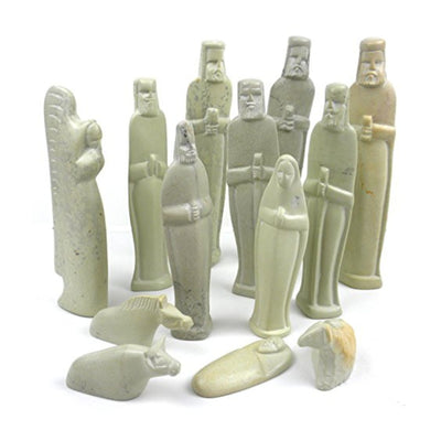 Soapstone Kenya Nativity Set - 6-inch Figurines