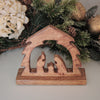 Mango Wood Tabletop Cutwork Nativity