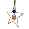 Handcrafted Recycled Iron Star Chime with Bell