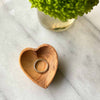 **Pack of 25 SPECIAL PRICE** Petite Olive Wood Heart Trinket Bowls