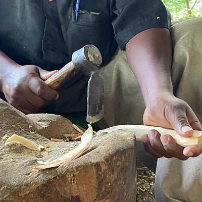 Hand-carved Olive Wood Back Scratcher Helping Hand