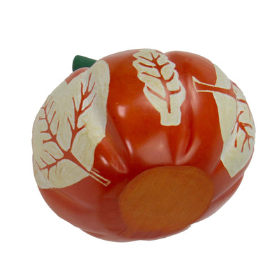 Soapstone Orange Pumpkin Decor