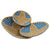 African Rwanda Baskets Home & Wall Decor-Set/3 Earth Tones, Set of 3