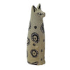 Soapstone Sitting Cat - Mixed Design in Neutrals