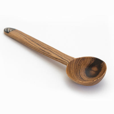 Olive Wood Coffee Scoop with Inlay Batik Bone Accent (1 Tablespoons)