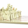 Soapstone Hand-Carved Chess Set - Safari Animal Pieces