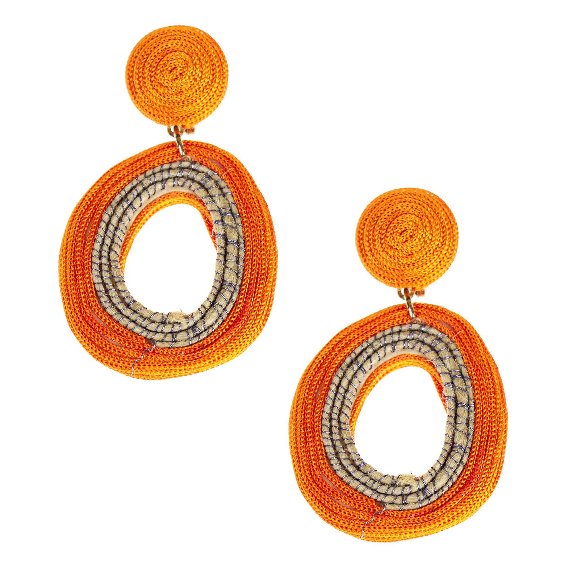 Enamel Metal Patch with Long Tassel Design Artificial Dangler Earrings –  Indian Petals