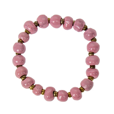 Paparazzi Tea Party Theme Pink Floral Bracelet