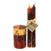 Hand-Painted Pillar Candle in Gift Box, 4-inch (Bongazi Design)