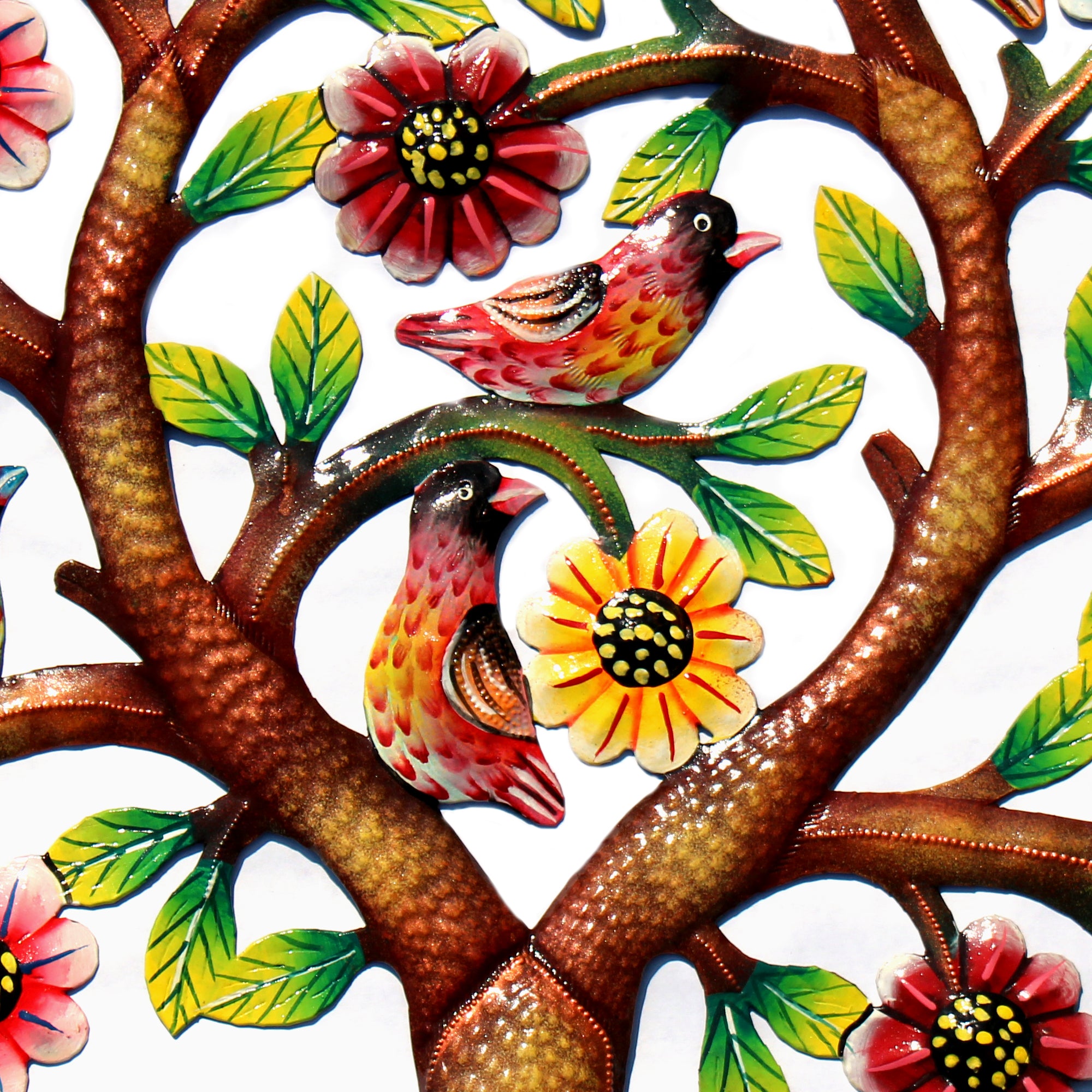 Rooted Tree of Life Braided Ring Painted Haitian Metal Drum Wall Art, Global  Crafts Wholesale