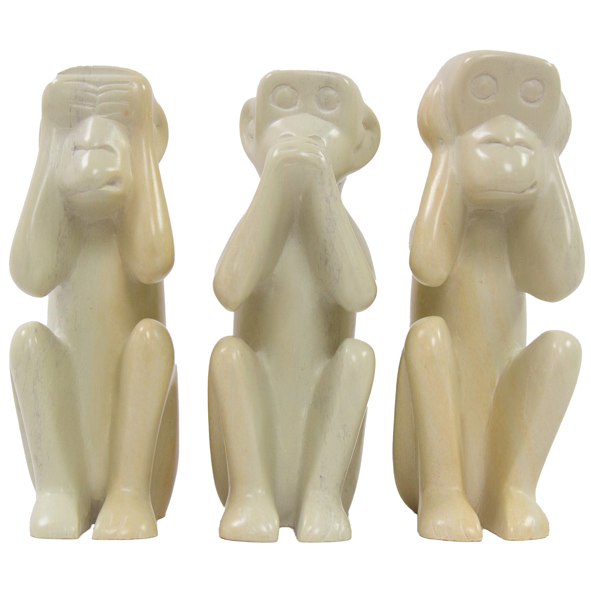 Candlestick　Soapstone　Crafts　Monkey　Hear　Global　See,　Do,　Statues　Holder　Wholesale