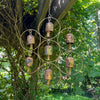 Handcast Recycled Iron Garden Chime with Seven Bells