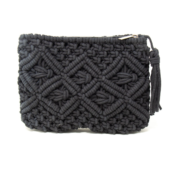 Crochet Bag With Macrame Rope | Crochet bag pattern, Crochet bag, Crochet  designs