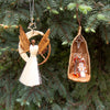 Banana Fiber Holy Family Nativity Christmas Ornament