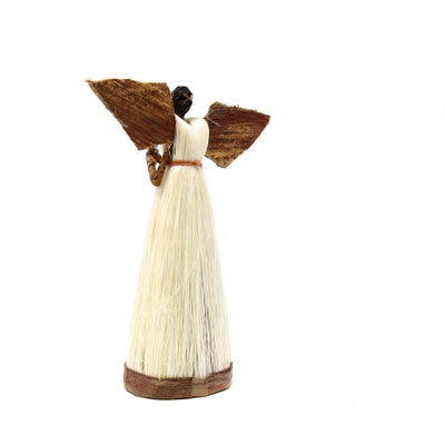 5 Inch Sisal Angel Ornament, Hands In Prayer