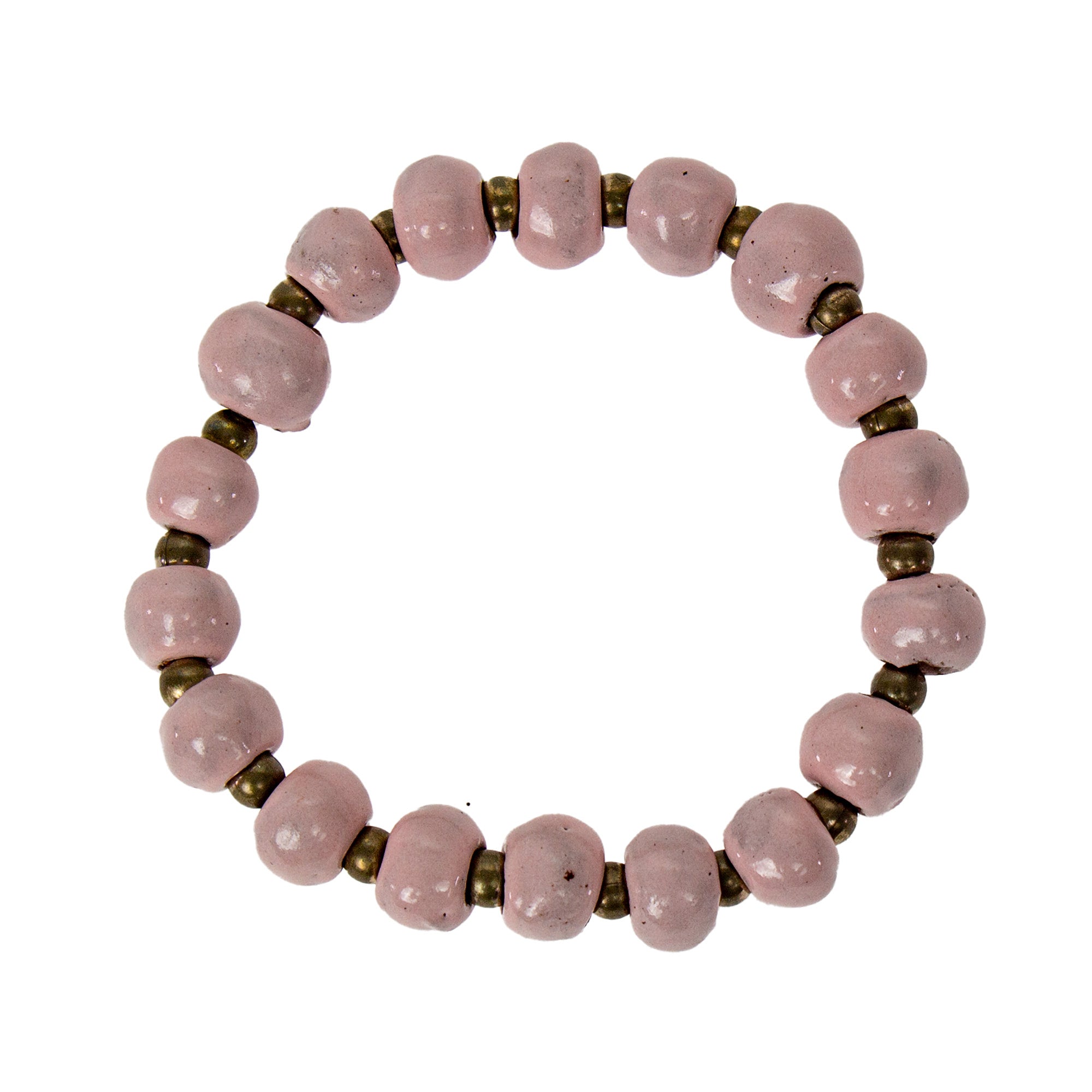 Pink Clay Beads 