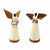 Set of 2 - Standing Sisal Angel Ornaments: Devotional (5-Inch)